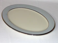 Lovely Lenox China BLUE FROST Large 16" Oval Meat Platter