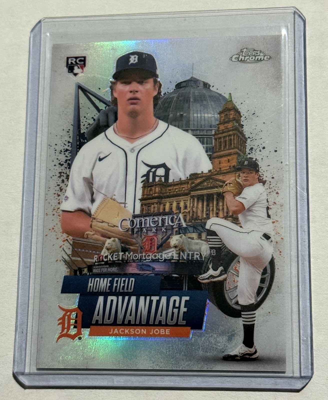 Jackson Jobe 2025 Topps Chrome Home Field Advantage RC Tigers