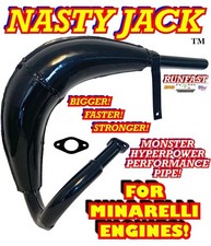 MINARELLI 2-STROKE MOTORIZED BIKE POWER PIPE EXHAUST EXPANSION CHAMBER
