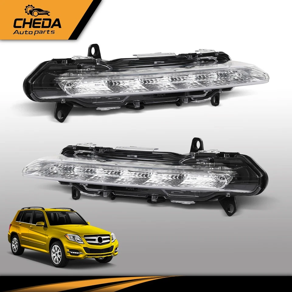 Luces antiniebla de circulación diurna 1 par aptas para Mercedes-Benz S350 S550 2009-2013 Foto 2 de 4