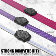 AirTag Dog Collar Holder(1 Pack), 100% Waterproof Air Tag Mount, Pet AirTag H...