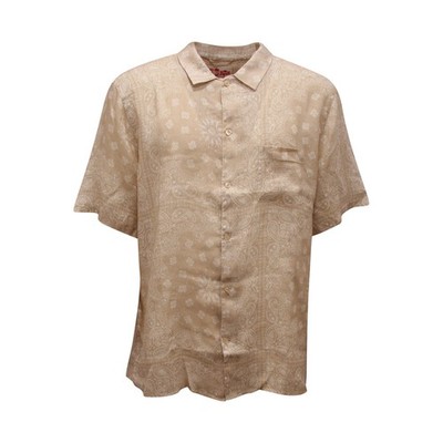 Q5596 CAMICIA UOMO MC2 SAINT BARTH SIFNOS MAN LINEN SHIRT