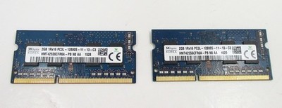 4GB - (2 x 2GB) SK HYNIX HMT425S6CFR6A-PB SODIMM PC3L-12800S Laptop Memory RAM