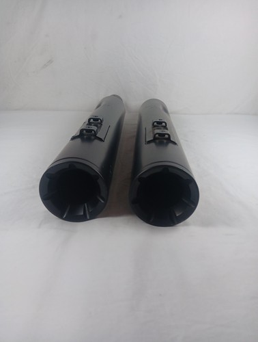 VANCE & HINES FOR HARLEY 17+ FL 4 in BLACK ELIMINATOR SLIP-ON MUFFLERS 1801-1067 - Bild 2 von 22