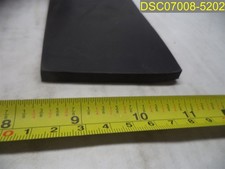 Qty=48 feet (6 Rolls x 8 ft per roll) Black Neoprene Rubber 3" Wide x 1/4" Thick