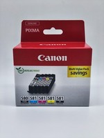 Original Canon PGI-580 Pgbk CLI-581 Bk C M Y Multipack - 2078C005 - Pixma