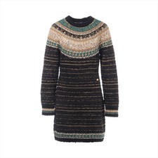 Chanel Coco Button P61 Cashmere Knit dress 36 Ladies' Multicolor P61618K47220 M