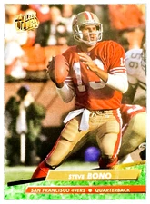 STEVE BONO - 1992 - Fleer Ultra - #357 - San Francisco 49ers