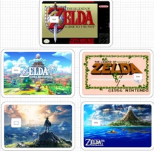 Legend of Zelda Credit Debit Card Skins Breath Wild Link Past Awakening NES SNES