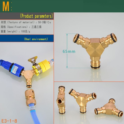 Washing Machine Water Pipe Connector Tube Fitting Brass Thread Hose Tap Adaptor
