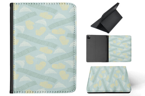 CASE COVER FOR APPLE IPAD|WINTER SNOW GLOVES SCARF PATTERN - Photo 1/55