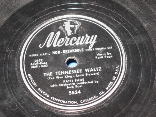Patti Page THE TENNESSEE WALTZ Mercury 5534 Boogie Woogie Santa Claus - Picture 2 of 2