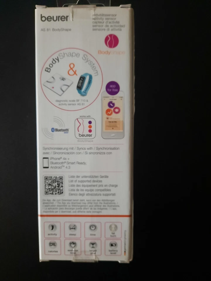 Beurer AS81 Bodyshape Aktivitätssensor türkis Kalorienverbrauch Schlaftracking - Bild 3 von 4