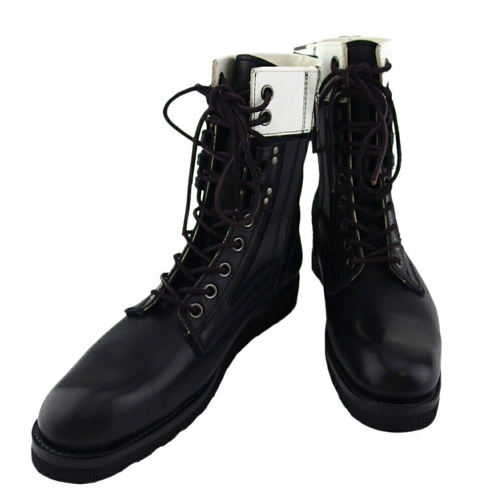 Hiromu Takahara Boots Lace-up White Leather Authentic Used Hiromu Takahara Boots Lace-up White Leather Authentic Used