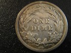 1916 P 10c Barber Dime AU Details Philadelphia Coin — photo 2