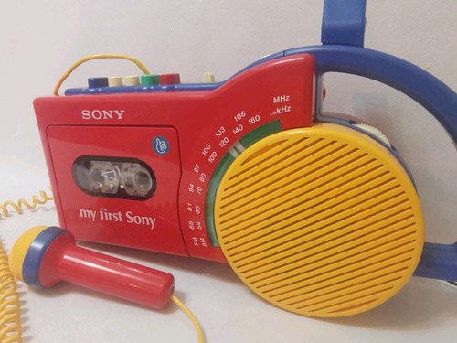 MY FIRST SONY CFM 2300 KINDER KASSETTENRECORDER Micro. NEUE RIEMEN FUNKTIONIERT - Bild 3 von 14