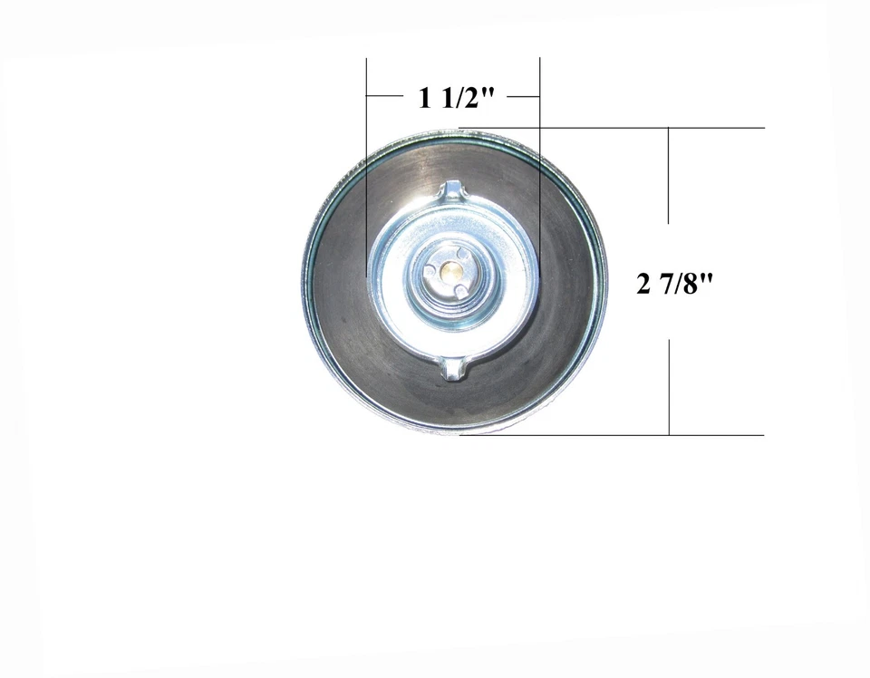 Крышка бензобака 1951-1976 Ford Truck | серия F, Bronco | крышка топливного бака | хромированная - Изображение 3 из 4