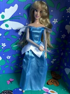 sleeping beauty blue dress doll