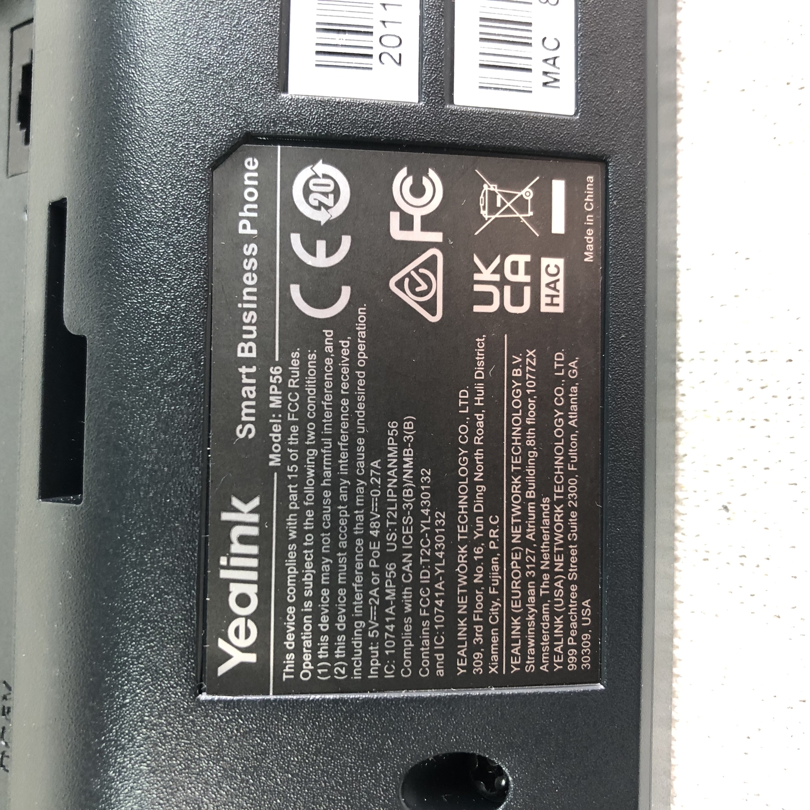 Factory Reset Yealink MP56 IP Phone Compatible with Microsoft Teams 5V