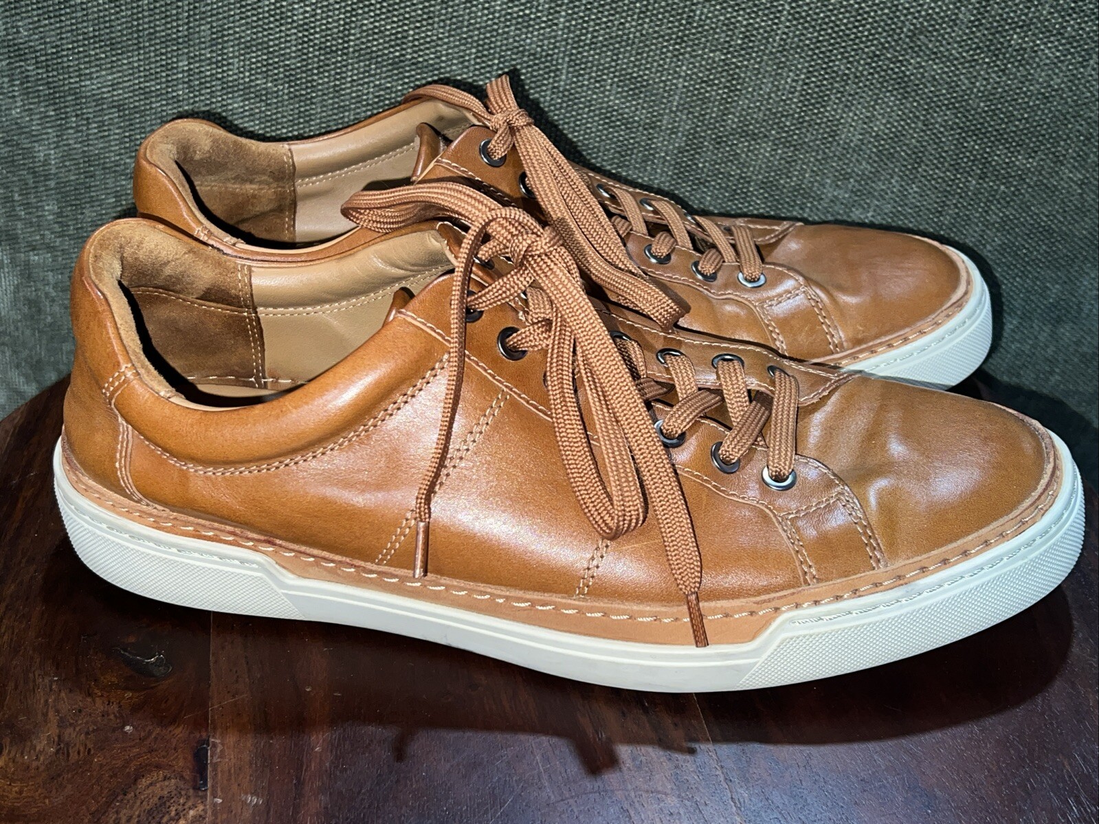 SAOLA ALLEN EDMONDS "PORTER CITY" SNEAKERS BASSE DA UOMO IN PELLE NOCE 11 5