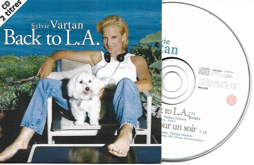 CD CARTONNE CARDSLEEVE 2 TITRES SYLVIE VARTAN BACK TO L.A. DE 1996 - Photo 1/1