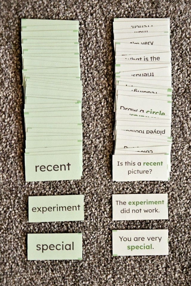 Year 3 and Year 4 Common Exception Words Activity Box Flash Cards