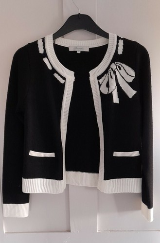 Peacocks Womens Black Bow Cardigan 