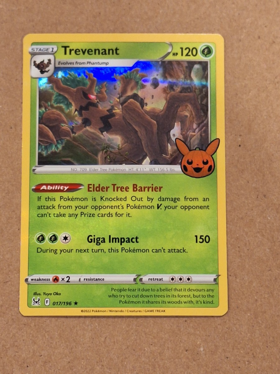Trevenant 017/196 Trick or Trade Halloween Pokemon Holo Foil Rare