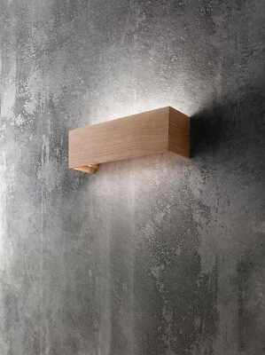 FABAS LUCE LED Wandleuchte Lampe Badia 3383-21-215  Holz eichefarben up&down - Bild 1 von 4