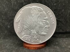 Handmade Buffalo Nickel Wooden Piggy Bank - Made In The USA