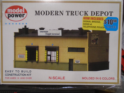 #ad #ad MODEL POWER #1549 N SCALE MODERN TRUCK DEPOT KIT NEW IN ORIGINAL BOX $19.99