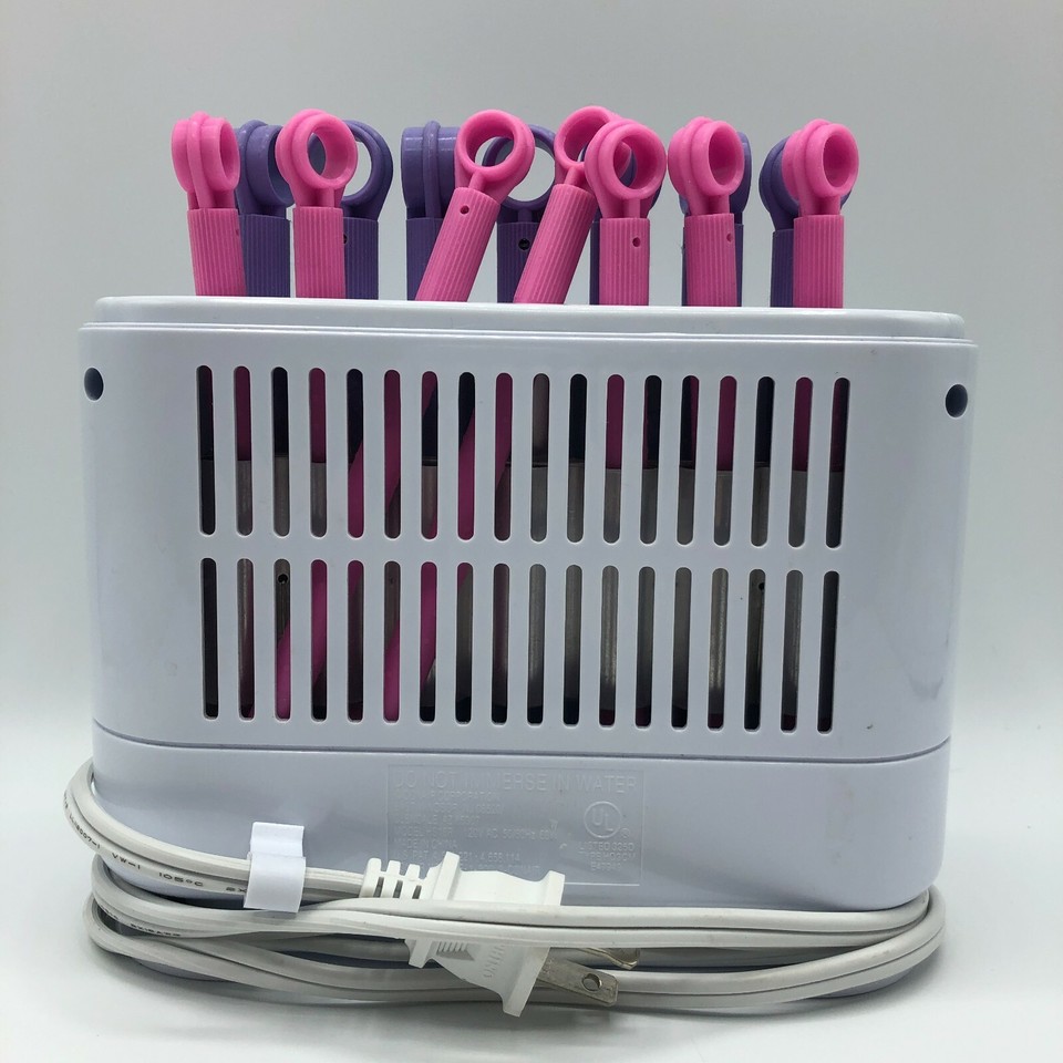 Conair Hot Sticks Hair Setter 14 Flexible Rollers Purple/Pink Model