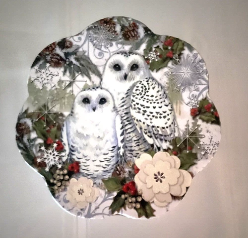 Pooch and Sweetheart snowy owl gift or storage box pretty design