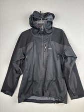 PATAGONIA Men s Jacket XL Black Full Zip Hooded Pockets Mesh Lined 3523