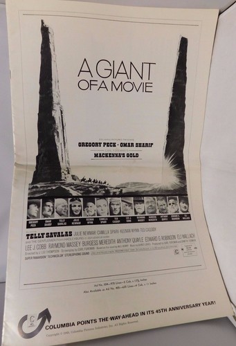 Mackenna"s Gold 1969 Movie Press Book Columbia Pictures A Giant Of A Movie Rare - Bild 1 von 6