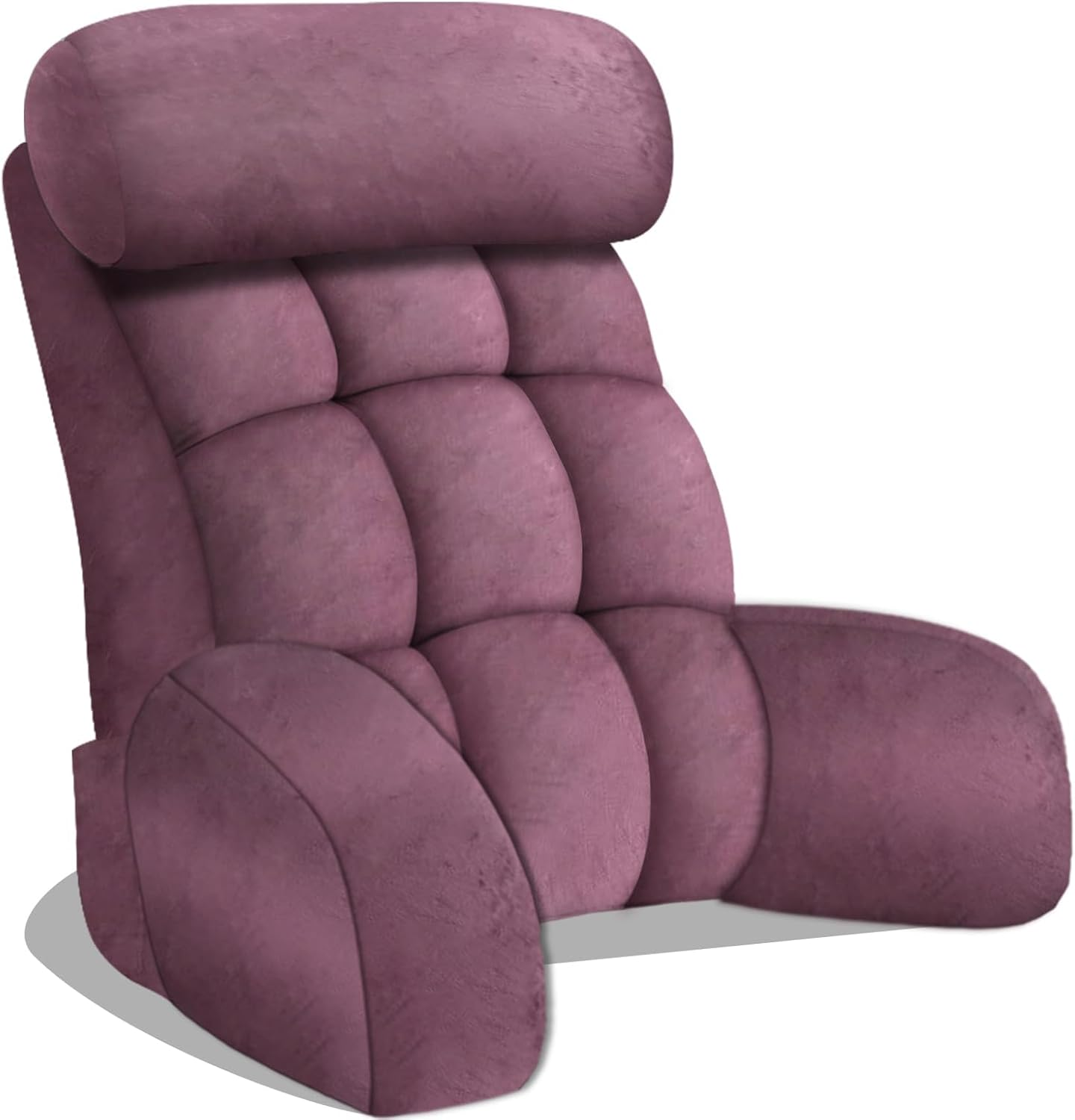 Ergonomic Reading Pillow with Armrests for Adult Bed Comfort