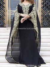 SALE New Moroccan Dubai Kaftans Farasha Abaya Dress Very Fancy Long Gown SE 1040