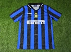 INTER MILAN 1997/1998 VINTAGE FOOTBALL SHIRT JERSEY HOME UMBRO ORIGINAL SIZE XL