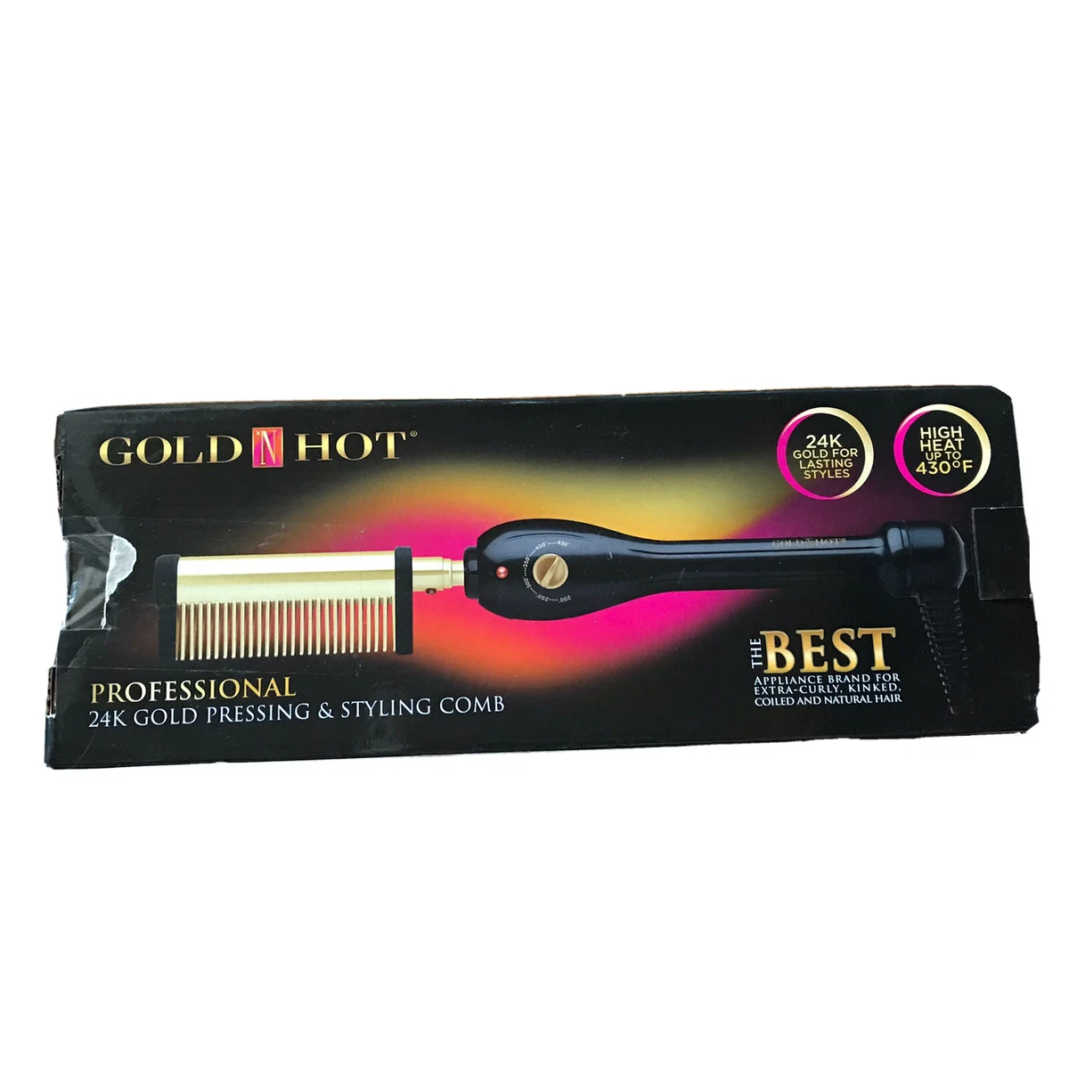 Gold n hot straightening cheap comb
