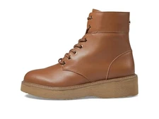 Michael Kors Womens Shoes Aniya Lug Bootie Luggage Tan