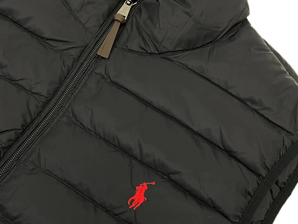 Polo Ralph Lauren Packable Puffer Down Vest Jacket - Black (Red) - - Image 2 of 3