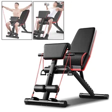 Adjustable Weight Bench Incline Decline Foldable Full Body Workout Gym Exercise