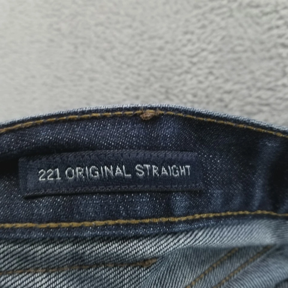 Pantalones de mezclilla Lucky Brand para hombre 38x30 azul 221 tiro medio recto lavado oscuro a Foto 4 de 4