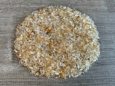 Grade A  Citrine Semi Tumbled Gemstone Mini Chips 3 - 5 mm, Wholesale Bulk Lot