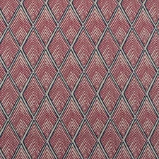 ROBERT ALLEN RHOMBI FORMS FUCHSIA PINK BLUE GEOMETRIC COTTON FABRIC BY YARD 54"W