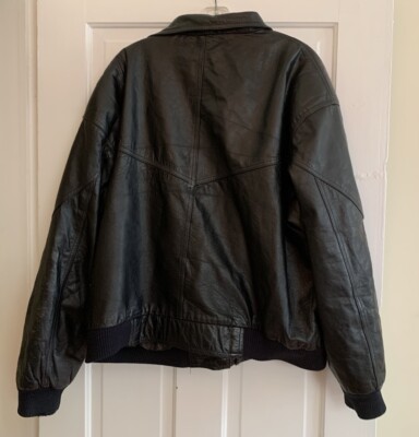 VTG Trail's End Mens Black Bomber Leather Jacket XL | eBay VTG Trail's End Mens Black Bomber Leather Jacket XL | eBay
