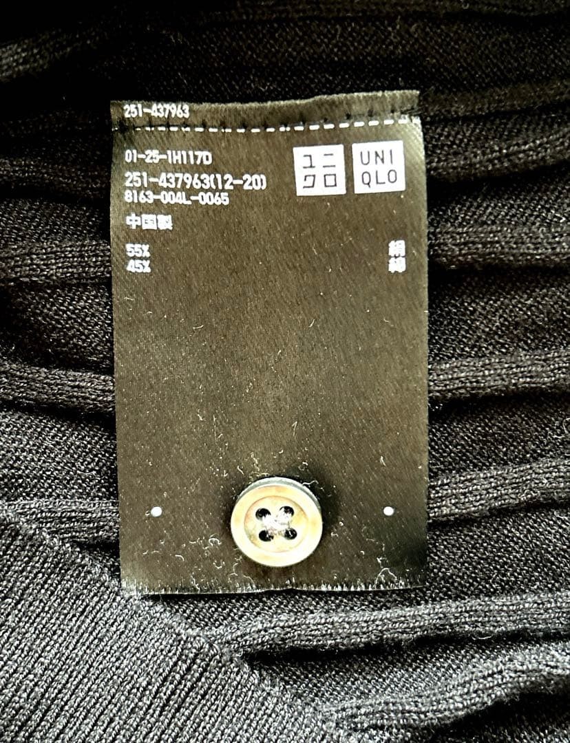 UNIQLO Black Polo Knit thumbnail 3