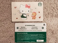 2025 Starbucks Cards HELLO KITTY card #6344 Limited Edition