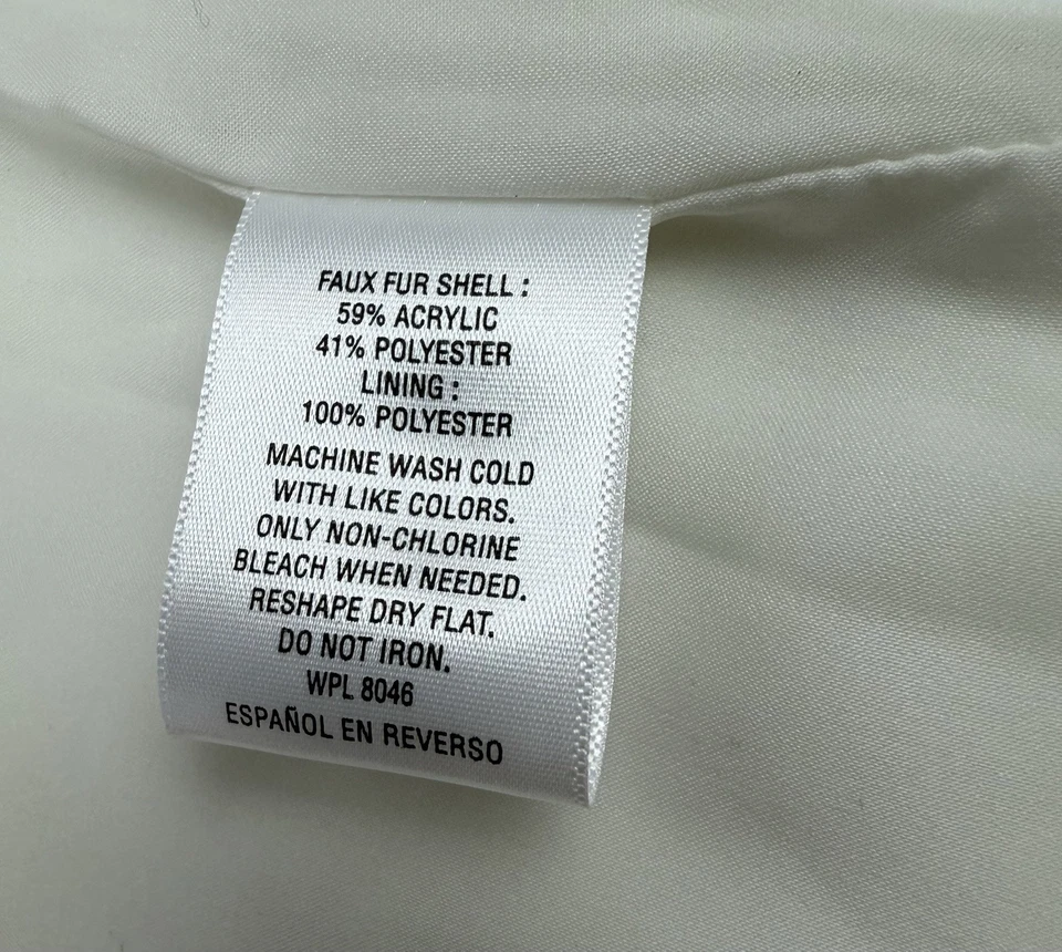 Colete de pele sintética branco Thalia Sodi tamanho pequeno NOVO COM ETIQUETAS - Imagem 4 de 4