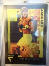 Trevor Lawrence 2021 Chronicles Flux Gold 1/1 Rookie (RC) FX-1